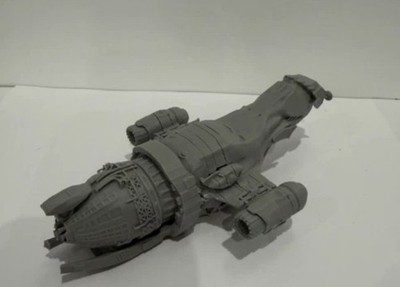 3D Printed Firefly Class Transport Ship 6in Grey Serenity Model Sci-Fi