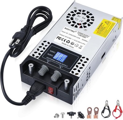 BOSYTRO Netzteil 0-48V 12,5A 600W Schaltnetzteil 230V für LED 3D Drucker Silber
