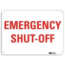 Lyle U7-1140-Na_10X7 Emergency Shut-Off, 7 In X 10 In, Vertical Rectangle,