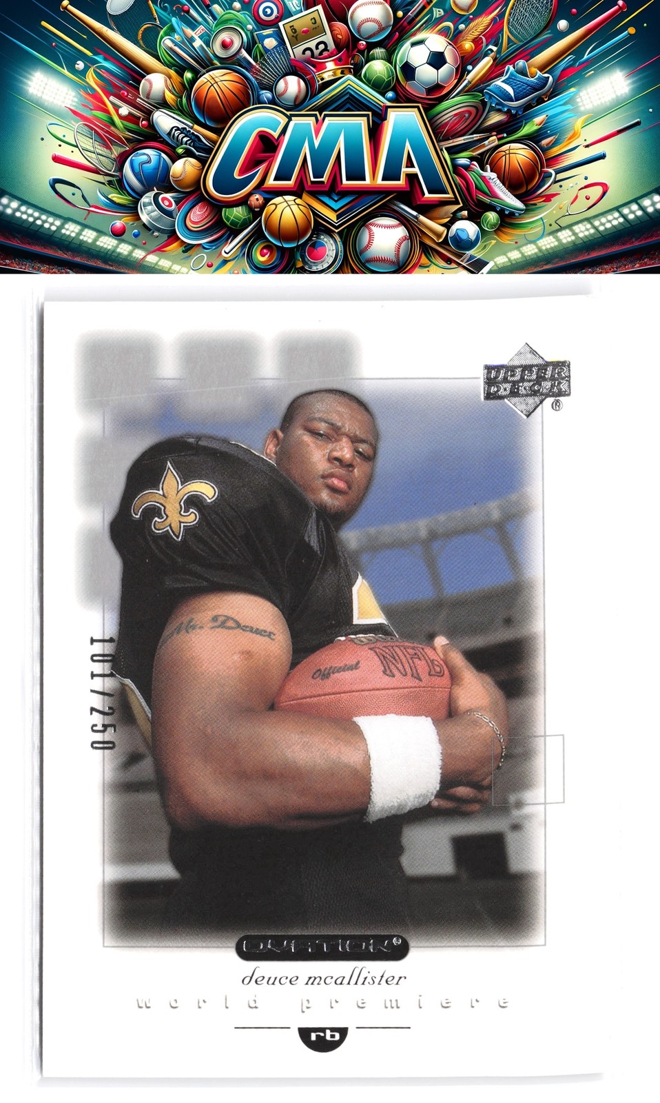 Deuce McAllister Upper Deck Ovation #142 Base