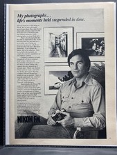 1978 Vintage Ads, Printed Ad, Nikon FM Film 35mm Camera Ad 1332 