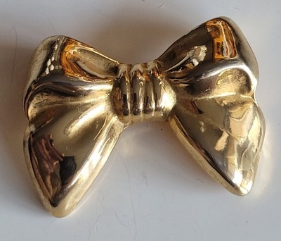 Alte Parfüm Brosche Steinzeug Paris Gold Knoten Vintage 