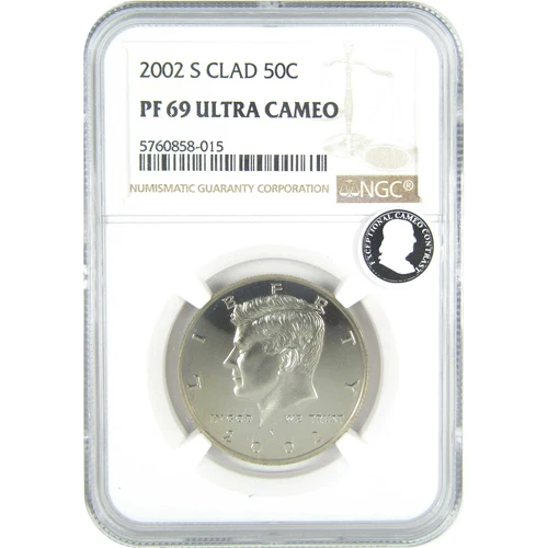 2002 S Kennedy Half Dollar PF 69 UCAM NGC Clad Proof 50c SKU:CPC9609