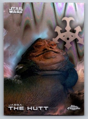 2025 TOPPS CHROME STAR WARS - JABBA THE HUTT #62 RAYWAVE REFRACTOR