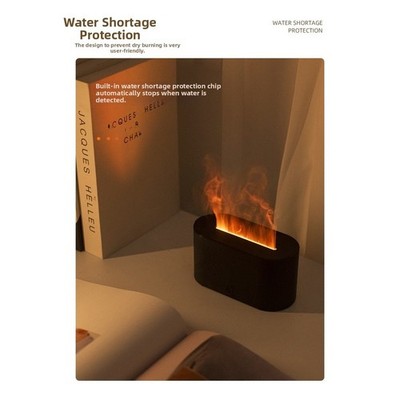 USB Aromatherapie Diffusor mit verstellbarem mehrfarbigem Flammenlichteffekt