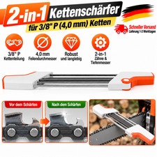 2 in 1 Feilenhalter Kettensch&auml;rfer 4,0 mm 3/8 P f&uuml;r Pr&auml;zises S&auml;gekettensch&auml;rfen