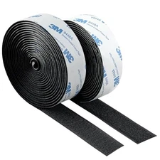 3M Hook and Loop Tape with Adhesive, Heavy Duty Self Sticky Interlocking Tape, S