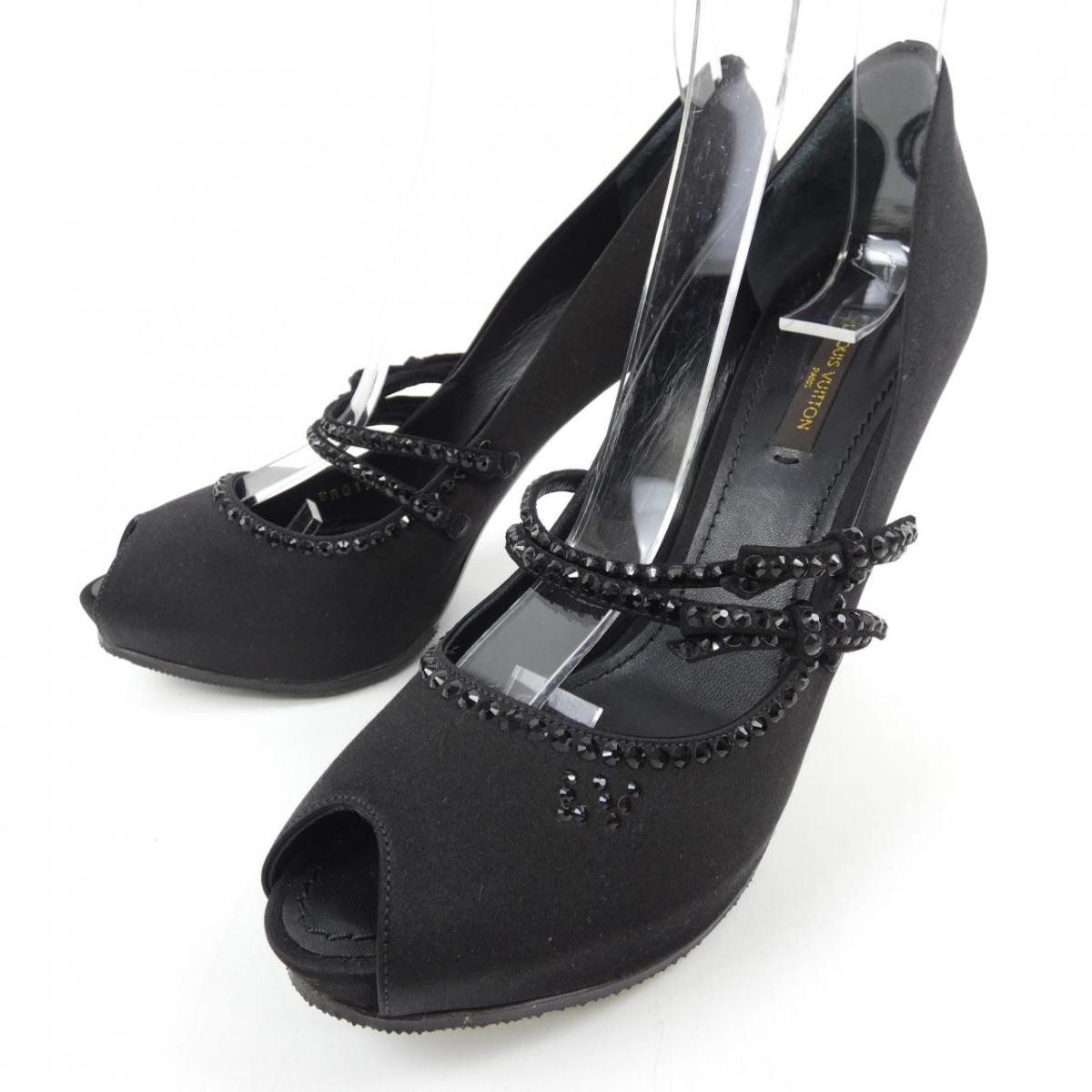 Louis Vuitton Shoes Pumps Heel EU 37.5 US 7.5 Black Authentic thumbnail 12