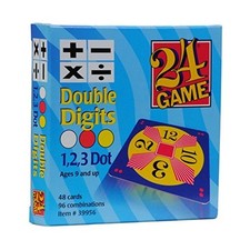 Tabletop Game 24 Math Challenge Cards 48 Double Sided 3 Difficulty Levels