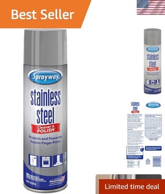 Versatile Water-Based Stainless Steel Cleaner - 15 Fl Oz for Smudge-Free Shine