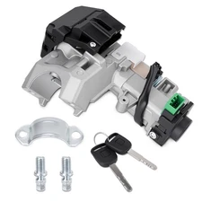 Ignition Switch Lock Cylinder W/2 Keys (w/Chip) for 2003-2005 Honda Civic 1.7L