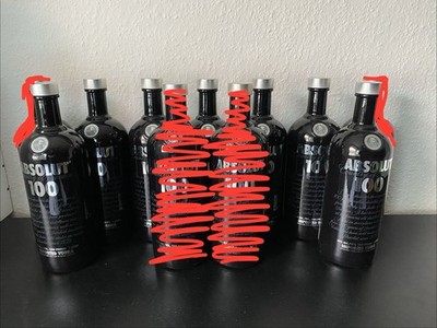 [leer] Absolut Vodka Set ''100'' Flaschen Set; basteln / LED / DIY (7 Stk.)
