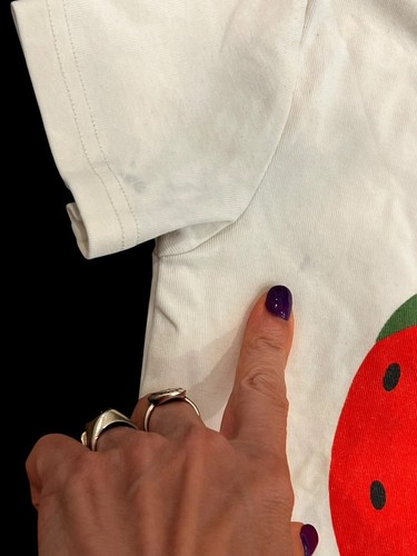 MINI RODINI ORGANIC STRAWBERRY TOP T SHIRT SWEAT SHORTS SET OUTFIT 4-5 - Picture 4 of 10