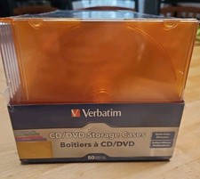Verbatim Slim CD and DVD Storage Cases Assorted 94178, Multi Colors, 50 Count