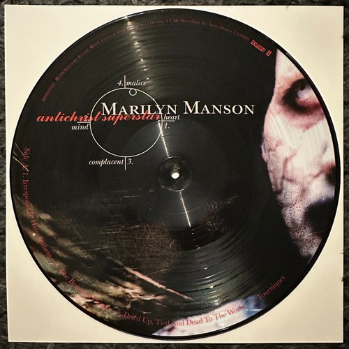 Marilyn Manson Antichrist Superstar 2LP Picture Disc Reissue 2006 Nothing Recs.