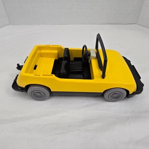 Vintage Playmobil Yellow Jeep 1978 Geobra Safari Convertible Car Vehicle 4x4