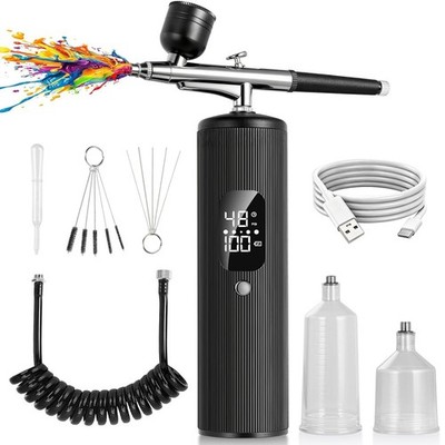 Airbrush for Nails Kit with Compressor, 48PSI Cordless Rechargeable Nail Airb...