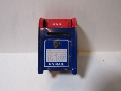 B-5 OLD TIN U.S. POST OFFICE MAIL BOX BANK COINS SAVINGS