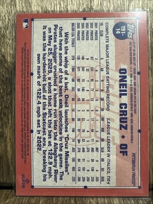 2026 Topps Series 1 Oneil Cruz 1991 Topps Baseball #T91-14
