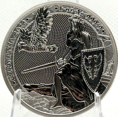 Germania Mint 2022 Germania 5 Mark 1 Oz .9999 Silver Coin Business Uncert