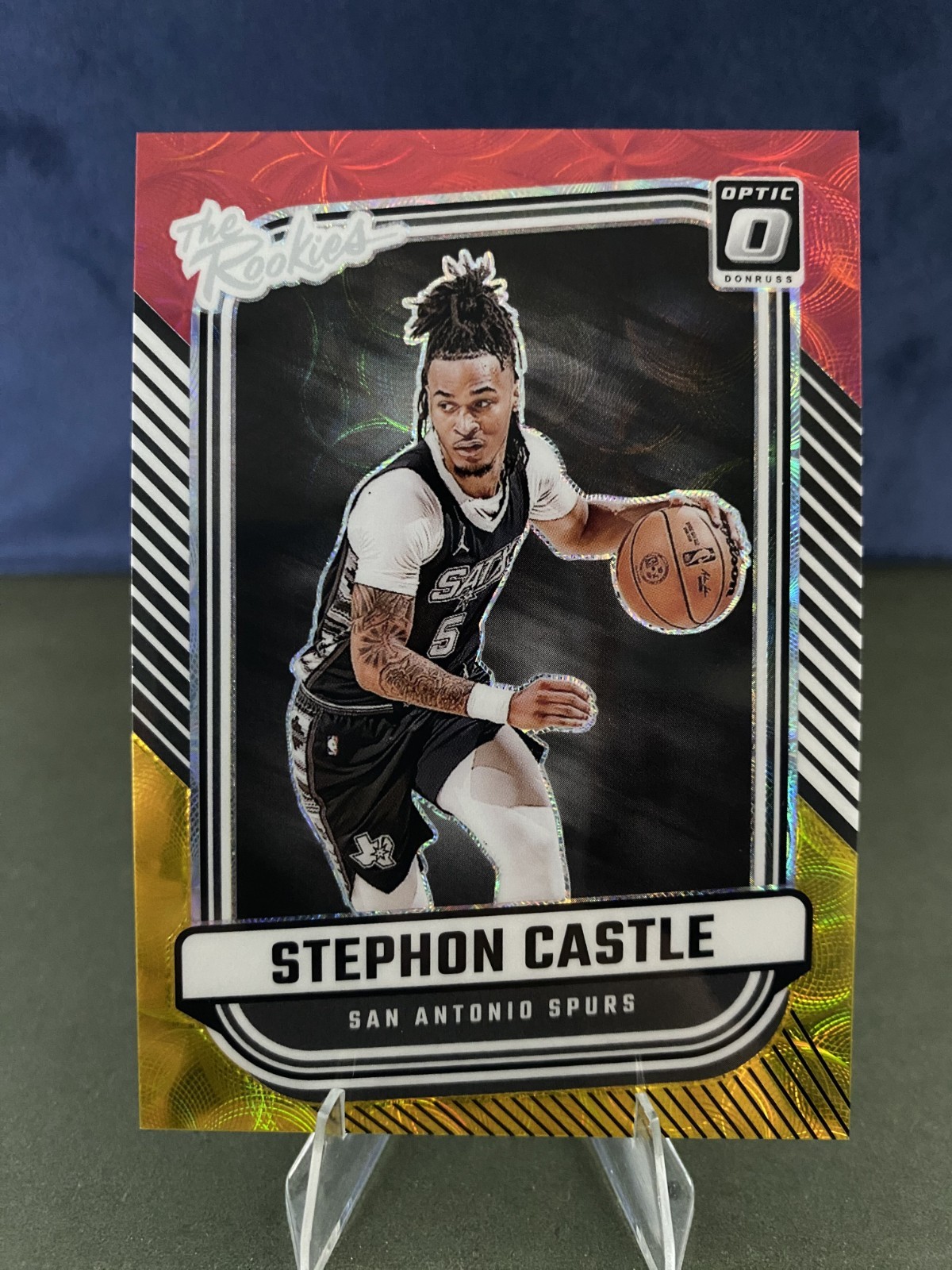 2024 Donruss Optic Stephon Castle The Rookies Red and Yellow /99 RC
