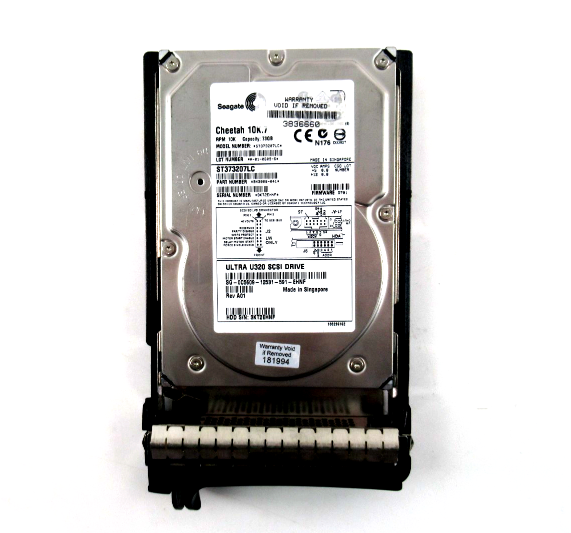 73GB SCSI (80 Pin Ultra-320) 3.5"" 15mm 10K (Hot Plug with Caddy) HDD - C5609