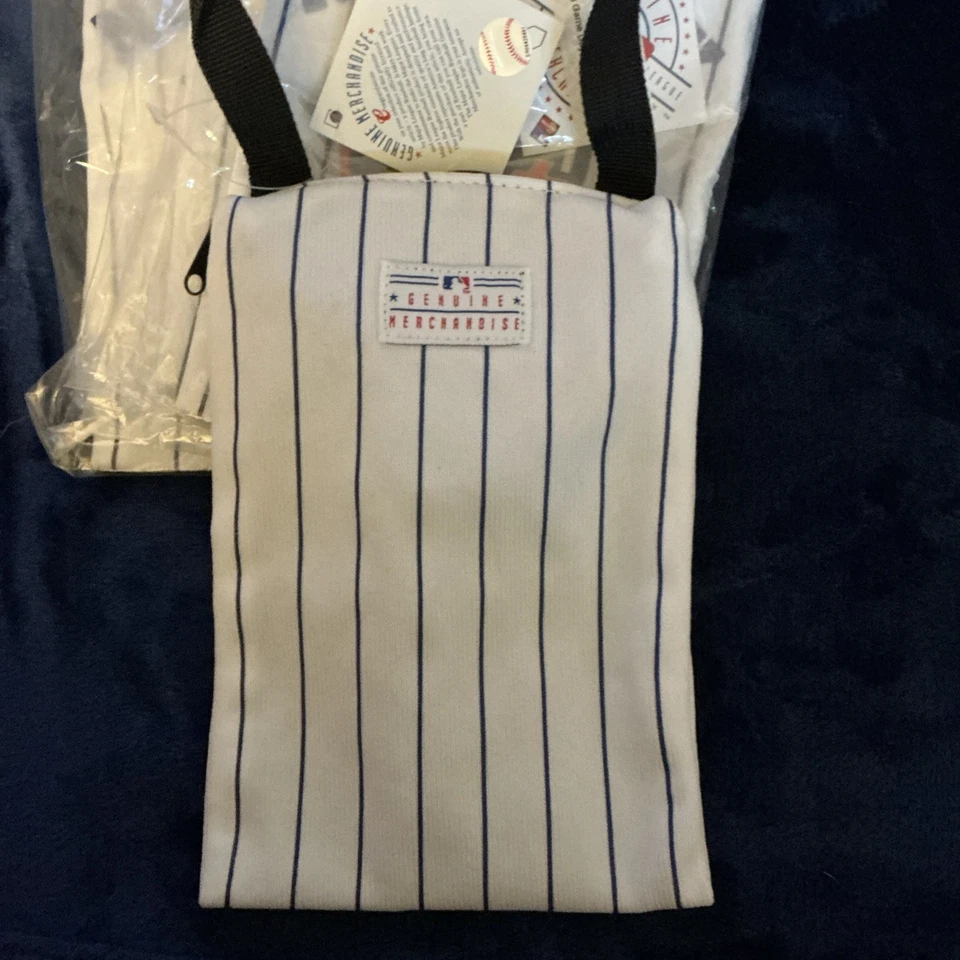 Сумка через плечо MLB NEW YORK METS EST, 1962 бейсбольный логотип печать 8 дюймов x 6 дюймов лот из 4 - Изображение 4 из 4