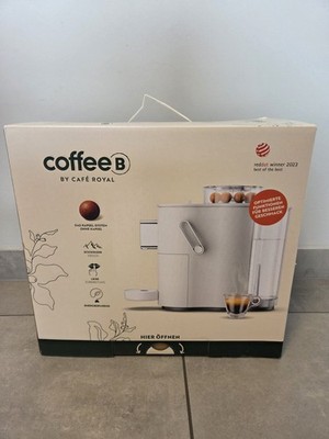   NEU   Coffee B Kaffeemaschine Weiß Cafe Royal Globe Kapselmaschine CoffeeB 