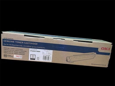 Genuine OKI 42918904 Black Toner Cartridge, compatible with C9600 and C9800