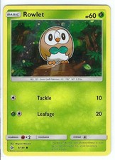 Pokémon TCG Rowlet 9/149 Cosmos Holo Promo