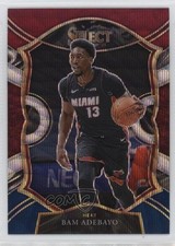 2020-21 Panini Select Concourse Tri-Color Prizm Bam Adebayo #8 1i3m