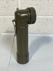 US Army Lite WW2 Era Lamp Flashlight Angle Green Battery Military USALite Pocket