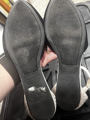 Rampage Womens Black/Nude Flats Size 8 - Picture 3 of 4