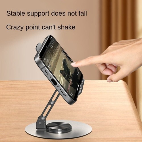Universal 360 Rotate Metal Portable Mobile Phone Table Desk Stand Holder -2Pack - Picture 9 of 19
