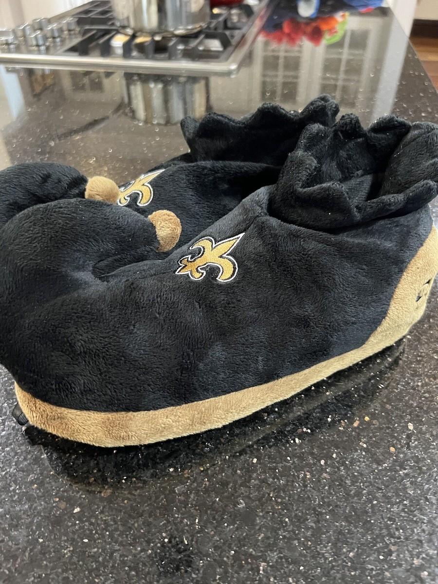 New Orleans Saints Jester Mens Large Slippers Size 9-10 Plush