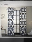 Exclusive Fabrics Modern Geometric Cotton Curtain Panel Set Of 2 50X108”NEW!