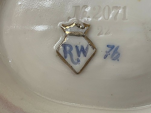 Jarrón figurativo antiguo hecho de porcelana. Nueva York y Rudolstadt. - Imagen 7 de 12