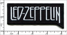 34 Pcs Embroidered Iron on patches W/B LED-ZEPPELIN Rock 10x4.5cm AP056LZ1