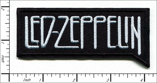 34 Pcs Embroidered Iron on patches W/B LED-ZEPPELIN Rock 10x4.5cm AP056LZ1 - Picture 1 of 2