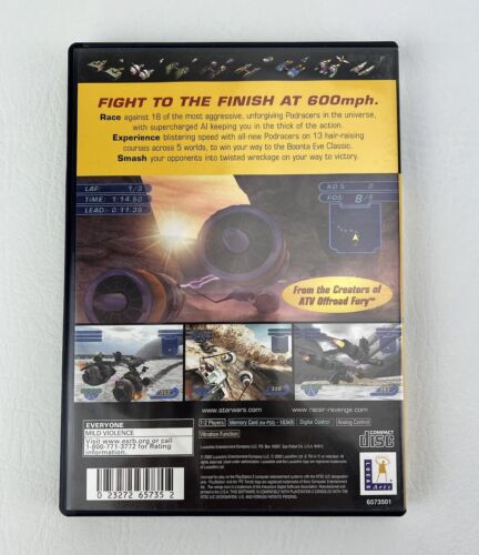 Star Wars Racer Revenge PS2 Playstation 2 Videospiel ohne Handbuch getestet funktioniert - Bild 2 von 12
