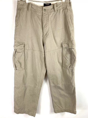 Abercrombie \u0026 Fitch para Hombre Pesado Vintage Cargo Pantalones Pantalones  clase 1 Caqui Talla 32 | eBay