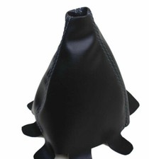 Black Vinyl Wgray Stitch Manual Shift Boot Fits 01-05 Honda Civic Black Vinyl Wgray Stitch Manual Shift Boot Fits 01-05 Honda Civic