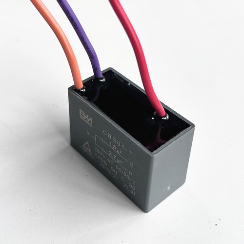 50PCS CBB61 - T Motor Ventilador Arranque Condensador 3 Hilos, 1.8 UF + 2.7 UF 280V .AC ± 5% - Imagen 3 de 3