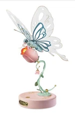 ROKR MI05P Mechanical Age DIY 3D Puzzle - Butterfly with Pink Rose