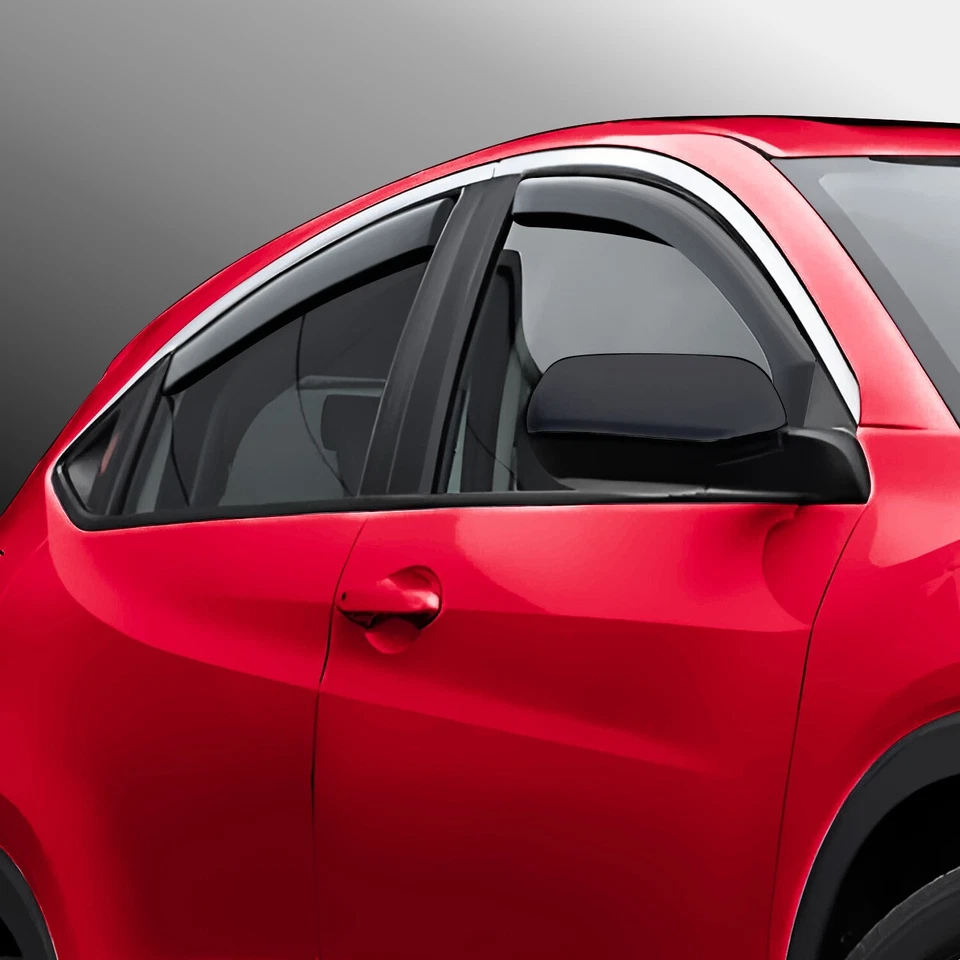 Protectores de lluvia viseras de ventilación pantalla para Honda HR-V 2016-2022 IRROMPIBLE Foto 3 de 4