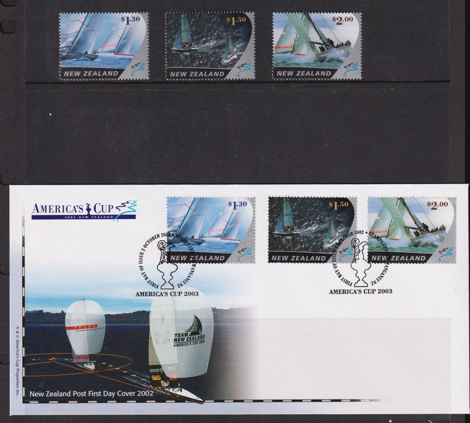 Nueva Zelanda - Juegos de barcos y copa América más fundas de primer día, cat. $28,05 Foto 2 de 2