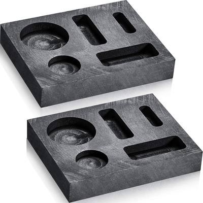 5-in-1 Graphite Casting Ingot Mold Coin Combo Metal Refining Scrap... 