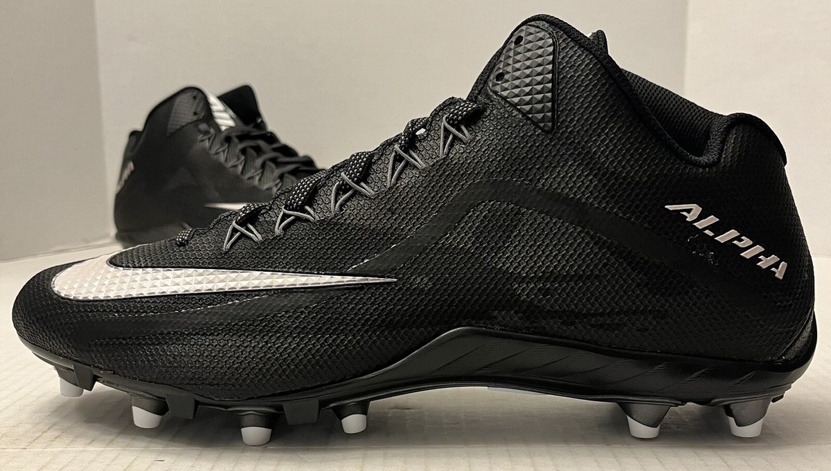 Nike Black  Alpha Pro 2 II Mid 3/4 D Football Cleats 719932-010‎ Men\'s Size 13 Amazon.com | Nike Men main image 4