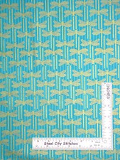 Dragonfly Fabric Dragonflies Gold Aqua Northcott Garden Etchings By The Yard