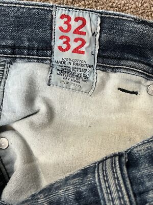 JORDAN CRAIG Men's Jeans Size 32 X 32 Straight Leg Medium Wash